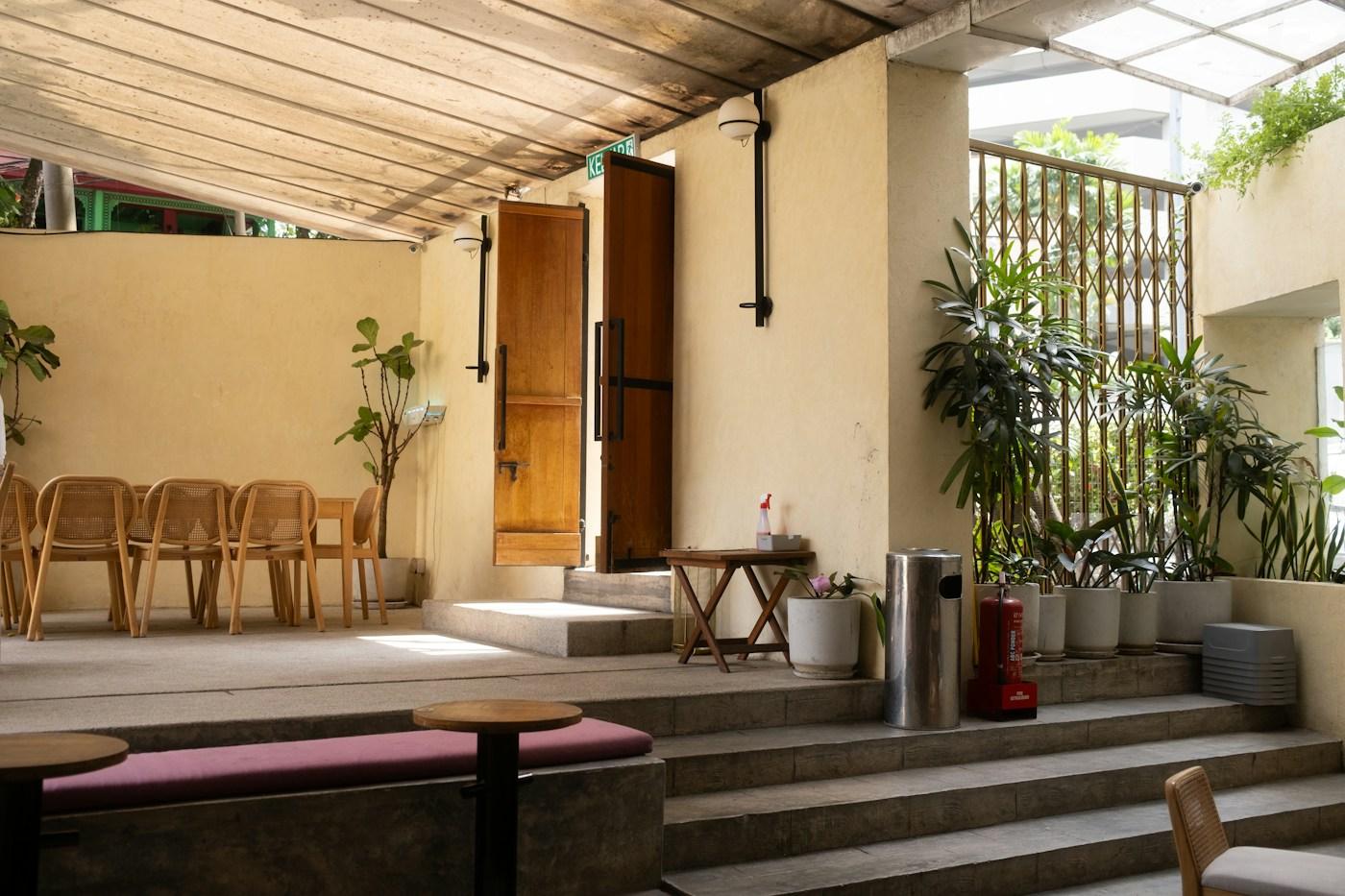 Covered courtyard, stock placeholder photo